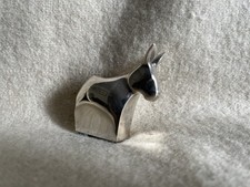 Vintage Dansk Silverplate Animal Figurine Paperweight Gunnar Cyren - Donkey