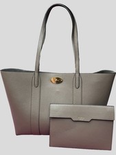 Mulberry Bayswater Leather Tote Bag Removeable Clutch clay New Dustbag Paperbag