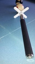 Telescopic arm Pool/Snooker cue rest / lag measure cross head OR 9 position head