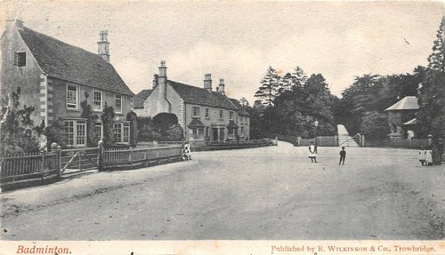 Postcard badminton village - ,