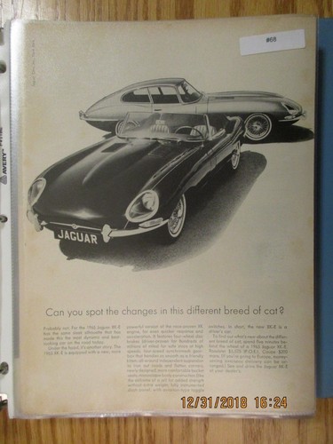 Jaguar advertisement 1965 - advertisement,