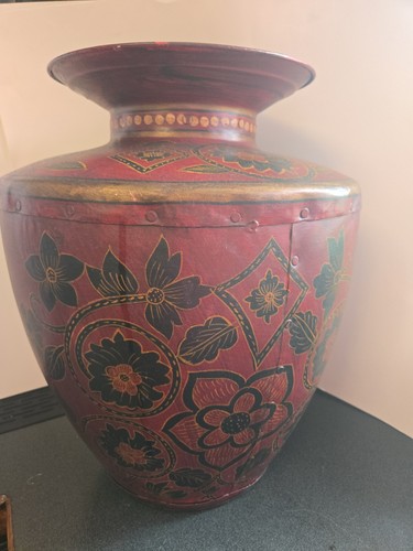 Large floor vase hand painted - large,