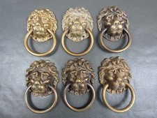 Set of 6 vintage ornate cast