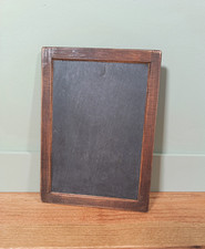 Vintage School Slate Chalk Message Black Board Small Antique