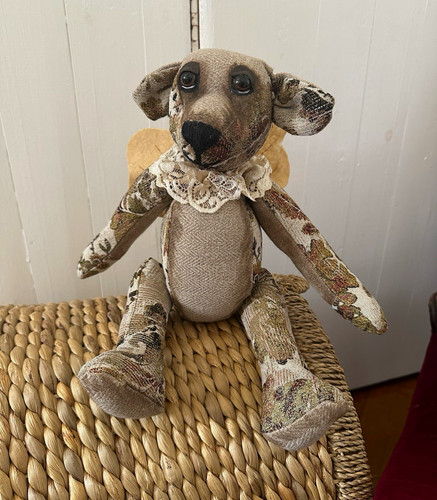 Handmade teddy bear beige - handmade,