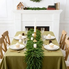 6/9FT Extra Long Christmas Real Touch Norfolk Pine Artificial Greenery Garland