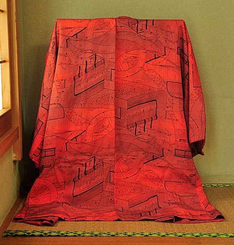 Vintage japanese kimono haori - kimono,