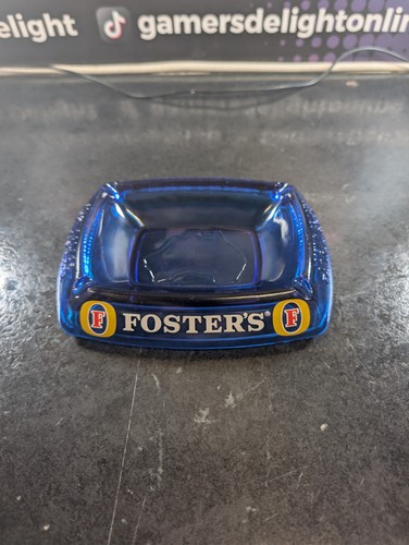 Foster blue glass ashtray - blue,