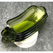 Vintage Green Glass Banana