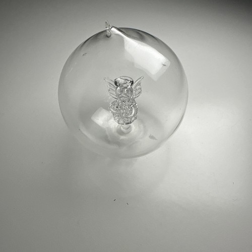 Vintage glass ornament angel - vintage,