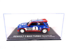 IXO Deagostini 1/43 Scale Rally Car Renault 5 Maxi Turbo Tour de Corse 1985