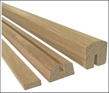 Solid Oak Glass Handrail & Baserai| 8mm & 10mm Kit! Quality Uk Manufactured!