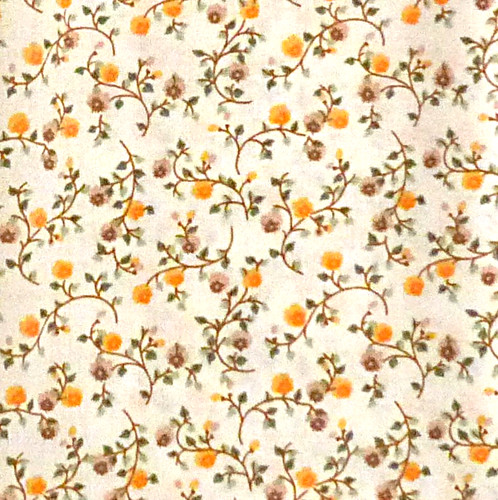 Vintage 70s ditsy orange