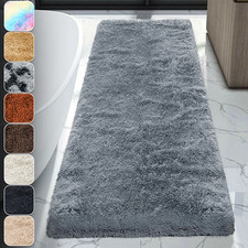Extra Long Non Slip Shaggy Bath Mat Bathroom Rugs Super Soft Washable Floor Mats