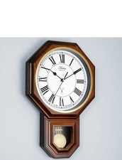 Yanton Radio Controlled Pendulum Wall Clock by Acctim