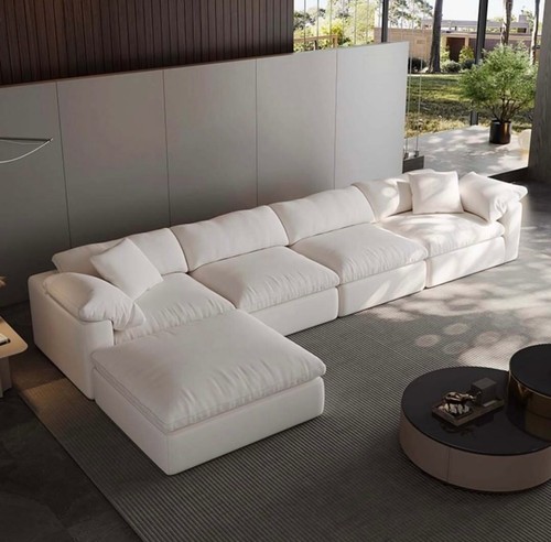 Luxury white corner sofa - luxury,