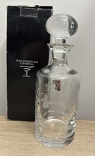 Rockingham crystal decanter - rockingham,