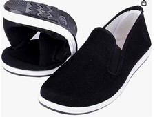 Kung Fu Tai Chi Martial Arts Black Canvas Shoes UK Size 4