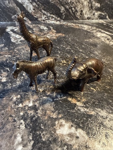 Miniature bronze animals zebra - miniature,