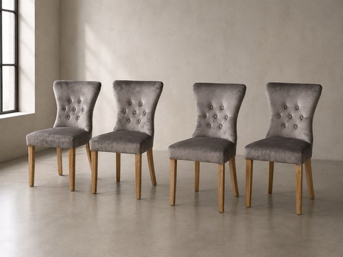 Set grey velvet - set,