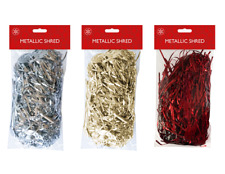 Metallic Foil Shredded Paper 30gs Christmas Gift Hamper Filling Various Colours