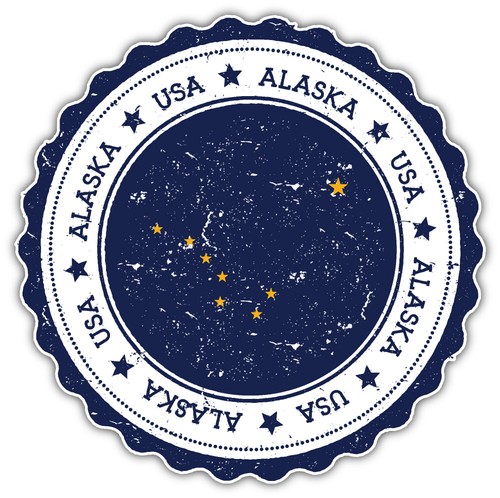Alaska usa state grunge flag - usa,