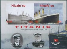 TONGA 2012 Niuafo'ou 100th Anniversary of the Titanic Disaster MS IMPERFORATE.