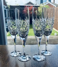 Set Four Royal Doullton Champagne Glasses Victoria Pattern