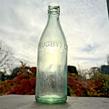 Clear Green Large Glass Bottle