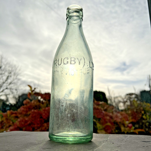 Clear green large - glass, bottle