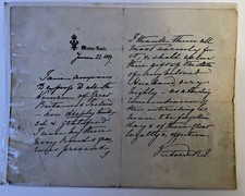 Printed letter sent Queen