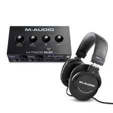 Audio Interface & Headphones - M-Audio M-Track Duo USB Audio Interface for