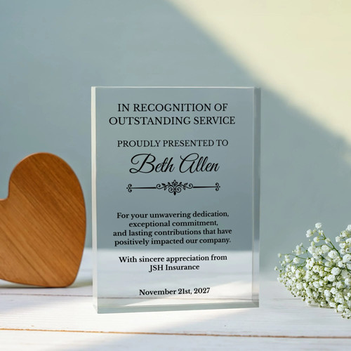 Outstanding service award - service,