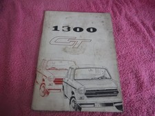Austin 1300 GT Leyland Handbook Part Workshop Manual