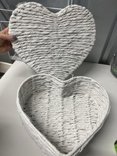 White Willow Branch Heart box with a lid  woven heart boxe