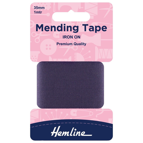 Navy iron mending - navy, tape