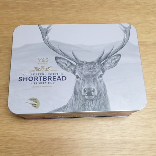 Shortbread tin stag design - tin,