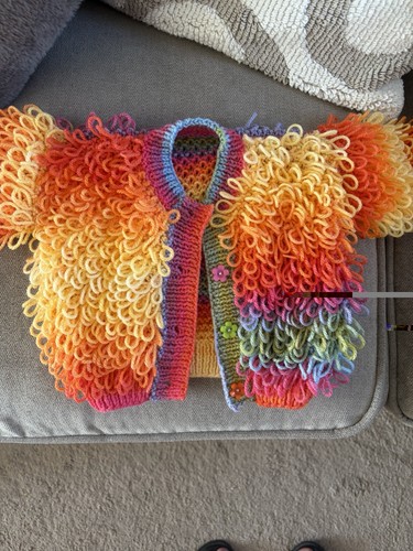 Hand knitted baby - baby, loopy