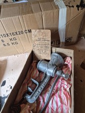 Antique Beatrice Hand Crank Meat/Food Grinder No. 10 Table Mount