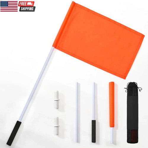Orange boat flag with - boat,