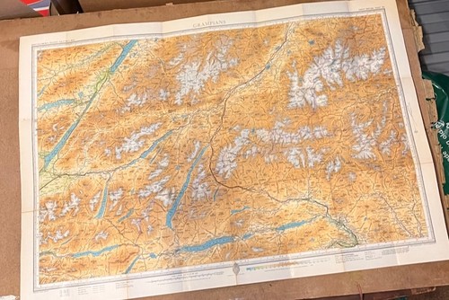 Vintage bartholomew map - vintage,