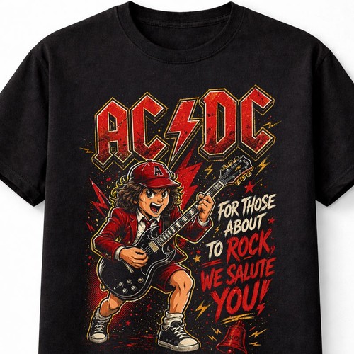 Angus young guitar rock - ac/dc,