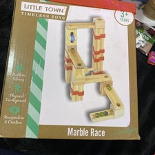 Little Town Wooden Marble Race