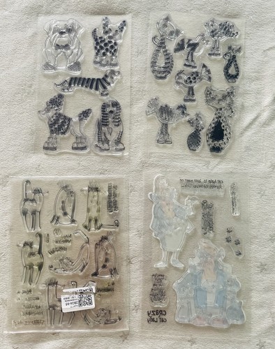 Silicone stamps cats - silicone,