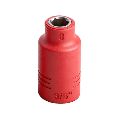 Insulated socket wrench - 3/8,