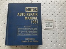 Motor Auto Repair Manual 1981