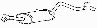 Exfd6118 exhaust rear box - exfd6118,