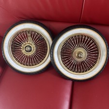 Gold Twisted 72 Spoke Wheels