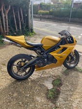 Triumph Daytona 675 Triple Race Racing Track Day Bike with V5, Scorched Yellow