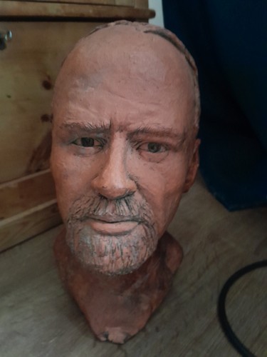 Sculpture terracotta male - sculpture,